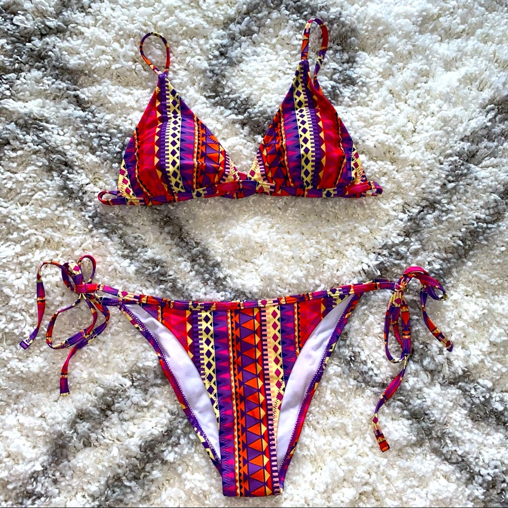 Cupshe Boho Print Triangle Bikini - NWT